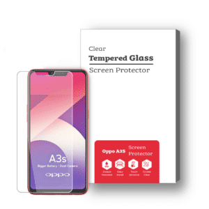 Oppo A3S 9H Premium Tempered Glass Screen Protector [2 Pack]