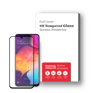 Samsung Galaxy A20 9H Premium Full Face Tempered Glass Screen Protector [2 Pack]