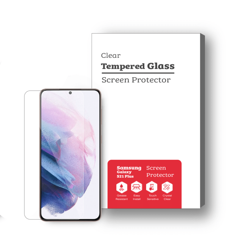 Samsung Galaxy S21 Plus 5G 9H Premium Tempered Glass Screen Protector [2 Pack]