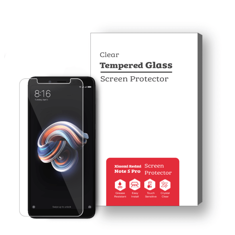 Xiaomi Redmi Note 5 Pro 9H Premium Tempered Glass Screen Protector [2 Pack]