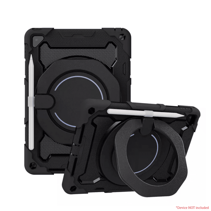 Fit for iPad 9.7 (2018) 9.7 (2017) / Pro 9.7 Heavy-Duty Shockproof Case Cover - Black