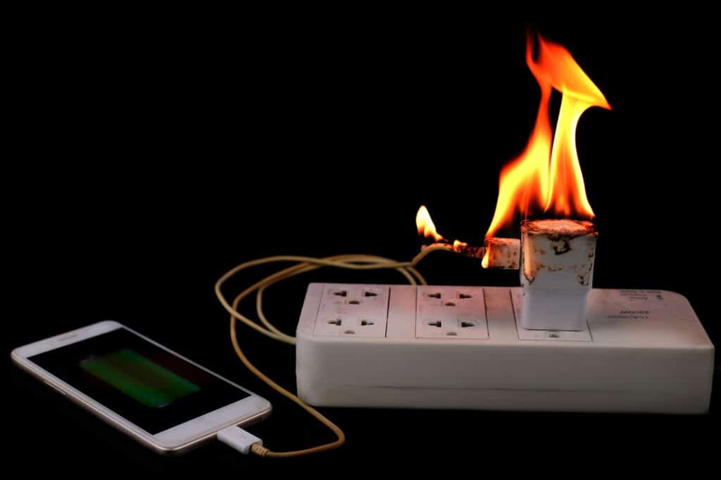 Overheating and Fire Risk When Using a Phone While Charging