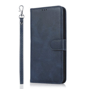 iPhone SE 2022 Compatible Case Cover Leather Flip Wallet- Blue