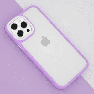 iPhone SE 2022 Compatible Case Cover Candy Color Shockproof Hybrid Bumper- Purple